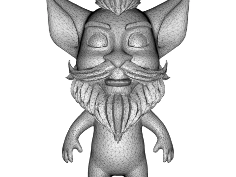 Whimsical Bearded Earthen Sprites 3D Print Model