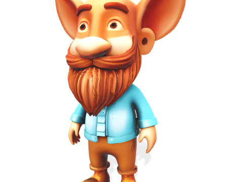 Whimsical Bearded Earthen Sprites 3D Print Model