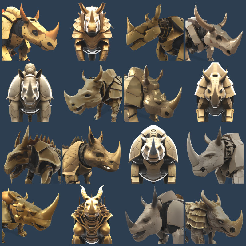 Armored Rhino Sentinel Model do druku 3D .c4d .max .obj .3ds .fbx .stl .blend
