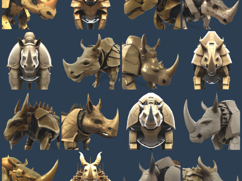 Armored Rhino Sentinel 3D Print Model