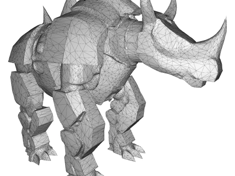Armored Rhino Sentinel 3D Print Model