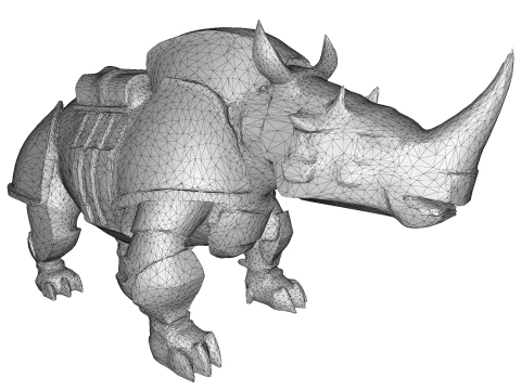 Armored Rhino Sentinel 3D Print Model