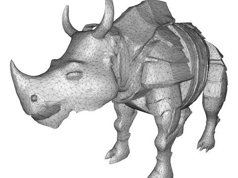Armored Rhino Sentinel 3D Print Model
