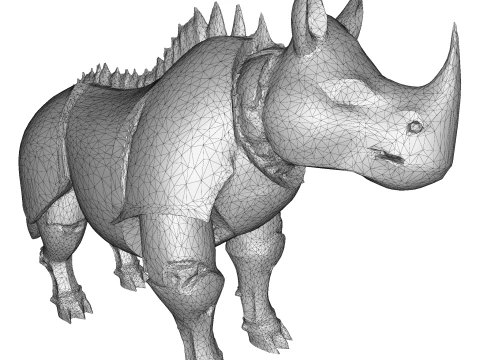 Armored Rhino Sentinel 3D Print Model