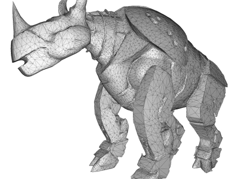 Armored Rhino Sentinel 3D Print Model