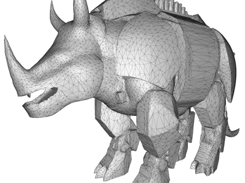 Armored Rhino Sentinel 3D Print Model