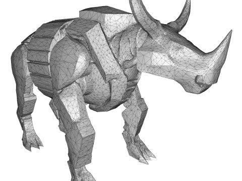 Armored Rhino Sentinel 3D Print Model