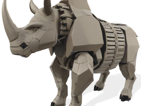 Armored Rhino Sentinel 3D Print Model
