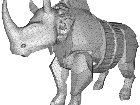 Armored Rhino Sentinel 3D Print Model