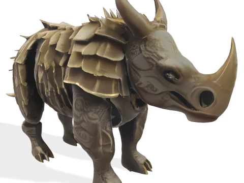 Armored Rhino Sentinel 3D Print Model