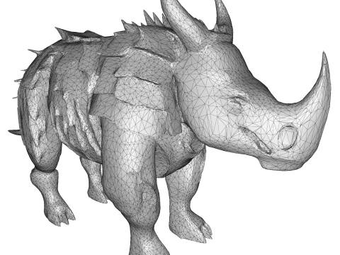 Armored Rhino Sentinel 3D Print Model