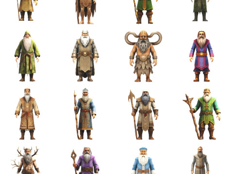 Elden Sages Fantasy Wisdom Embodied Modelo de Impressão 3D