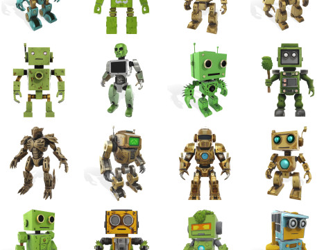 Articulated Robot Army Collection 3Dプリントモデル