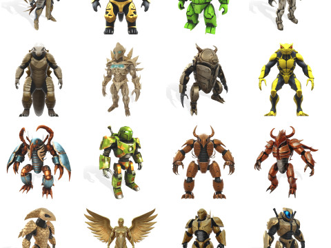 Mythic Mech Guardian Modelo de Impressão 3D