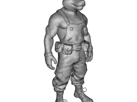 Anthropomorphic Animal Character Collection 3D Print Model