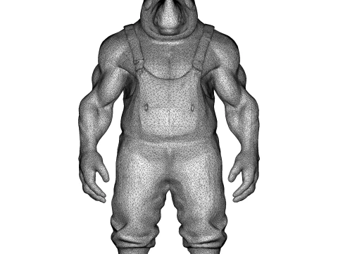 Anthropomorphic Animal Character Collection 3D Print Model