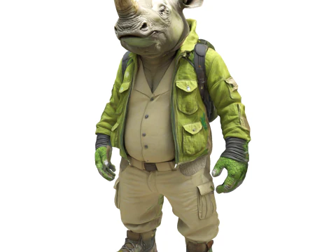 Anthropomorphic Animal Character Collection 3D Print Model