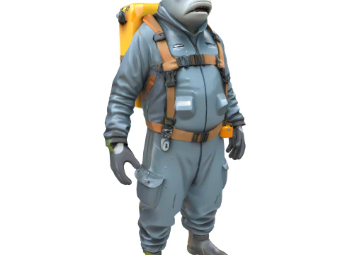 Anthropomorphic Animal Character Collection 3D Print Model