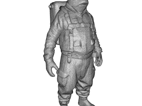 Anthropomorphic Animal Character Collection 3Dプリントモデル