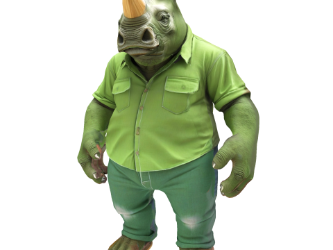 Anthropomorphic Animal Character Collection 3Dプリントモデル