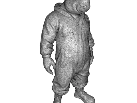 Anthropomorphic Animal Character Collection 3D Print Model