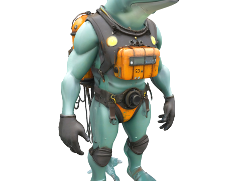 Anthropomorphic Animal Character Collection 3Dプリントモデル
