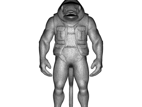 Anthropomorphic Animal Character Collection 3Dプリントモデル