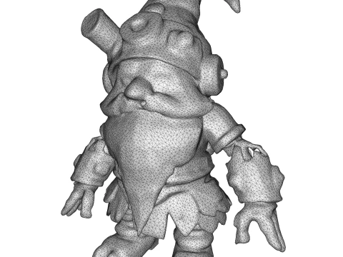 Forgefolk Guardians High-Poly Dwarf Gnome Character Pack 5 Models 3D Print Model