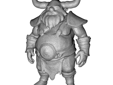 Forgefolk Guardians High-Poly Dwarf Gnome Character Pack 5 Models 3D Print Model