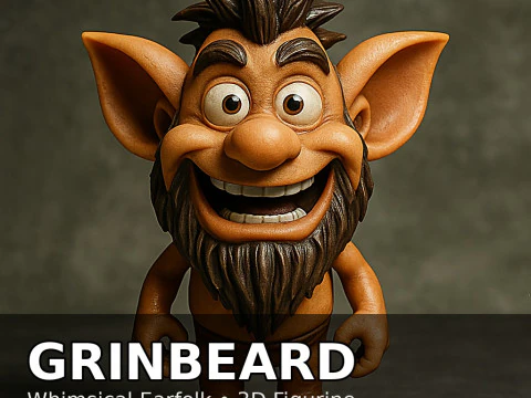 Earfolk Buddies Whimsical Big-Ears Character Collection 10 Models 3D Print Model
