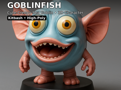 シー ゴブリン モンスター 10 ハイポリ キットバッシュ クリーチャー パック 3Dプリントモデル