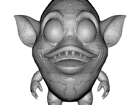 シー ゴブリン モンスター 10 ハイポリ キットバッシュ クリーチャー パック 3Dプリントモデル