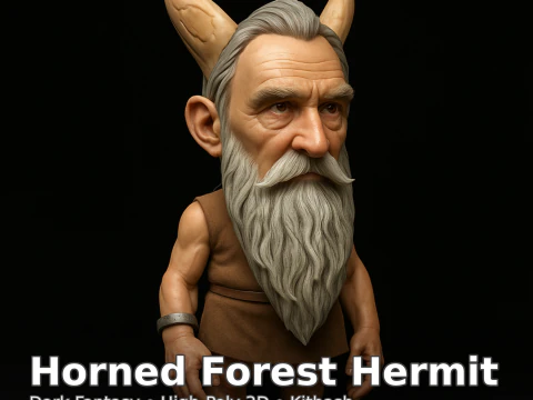 Elderfolk Fantasy Collection 4 varianti Set di caratteri High-Poly Kitbash Modello di stampa 3D