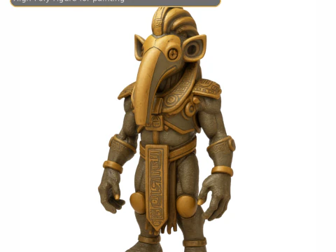 Desert Relic Guardians Коллекция Kitbash из 10 персонажей Высокополигональная с поддержкой ИИ 3D Принт Модель