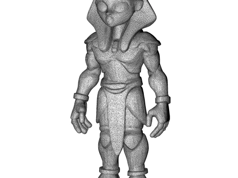 Desert Relic Guardians Коллекция Kitbash из 10 персонажей Высокополигональная с поддержкой ИИ 3D Принт Модель