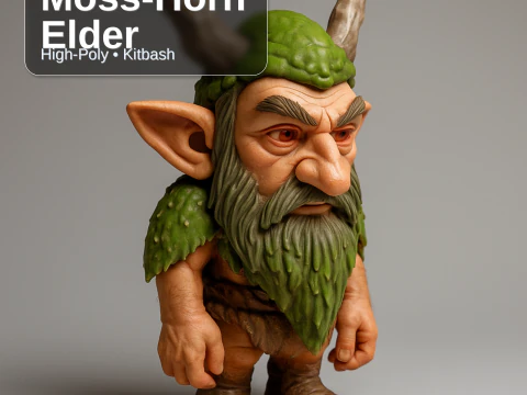 Forest Folk Collection 10 High-Poly Kitbash Characters AI-Assisted 3D Print Model
