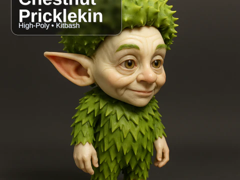 Forest Folk Collection 10 High-Poly Kitbash Characters AI-Assisted 3D Print Model