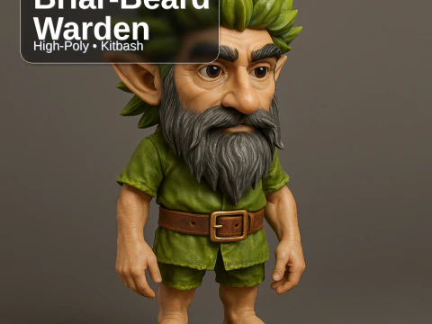 Forest Folk Collection 10 High-Poly Kitbash Characters AI-Assisted 3D Print Model