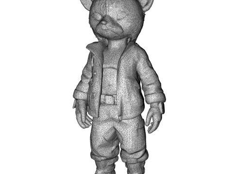 Vulpine Heroes Bundle 10 Stylized Fantasy Sci-Fi Characters Kitbash High-Poly 3D Print Model