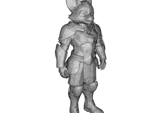 Vulpine Heroes Bundle 10 Stylized Fantasy Sci-Fi Characters Kitbash High-Poly 3D Print Model