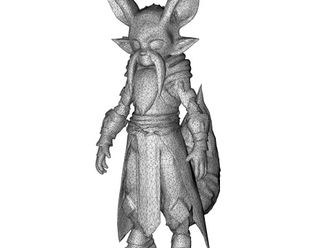 Vulpine Heroes Bundle 10 Stylized Fantasy Sci-Fi Characters Kitbash High-Poly 3D Print Model