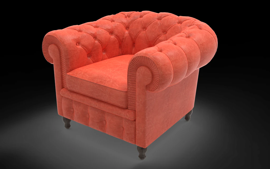 European style sofa 3D Model .c4d .max .obj .3ds .fbx .stl .blend 
