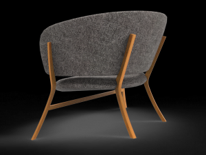 Roundish sofa chair Modèle 3D