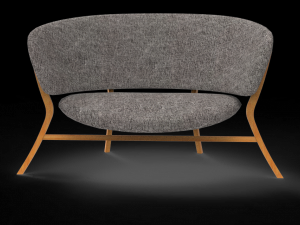 Roundish sofa chair Modèle 3D