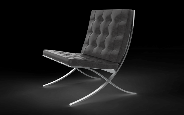 Barcelona chair 3Dモデル .c4d .max .obj .3ds .fbx .stl .blend 