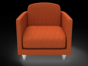 A modern single sofa 3D मॉडल