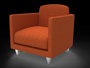 A modern single sofa 3D Model