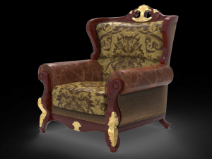 Victorian antique sofa Modelo 3D