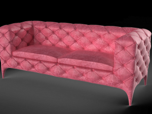 Capitone sofa 3D Model