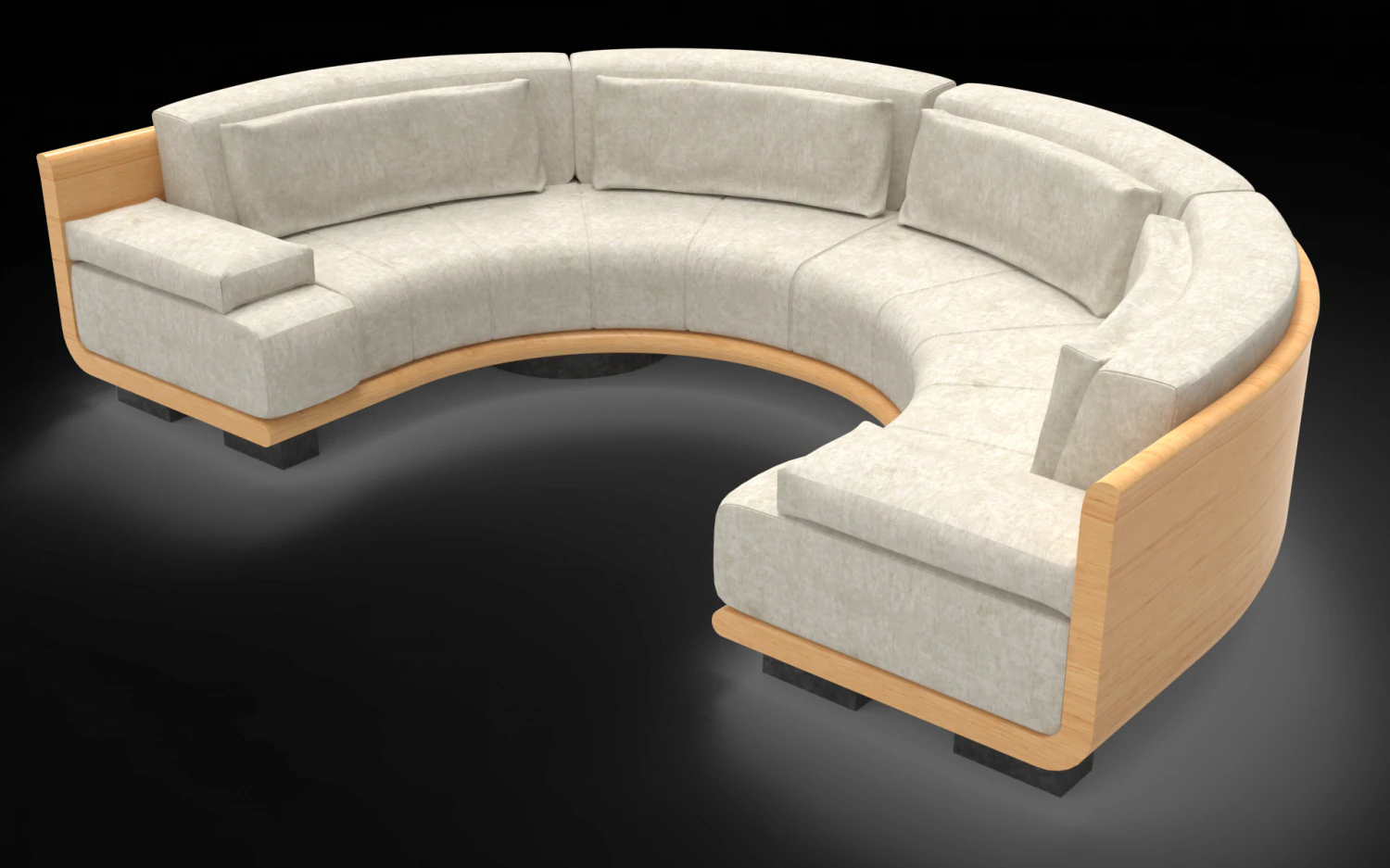 Fendi Sofa Casa Artu 3D Model .c4d .max .obj .3ds .fbx .stl .blend 
